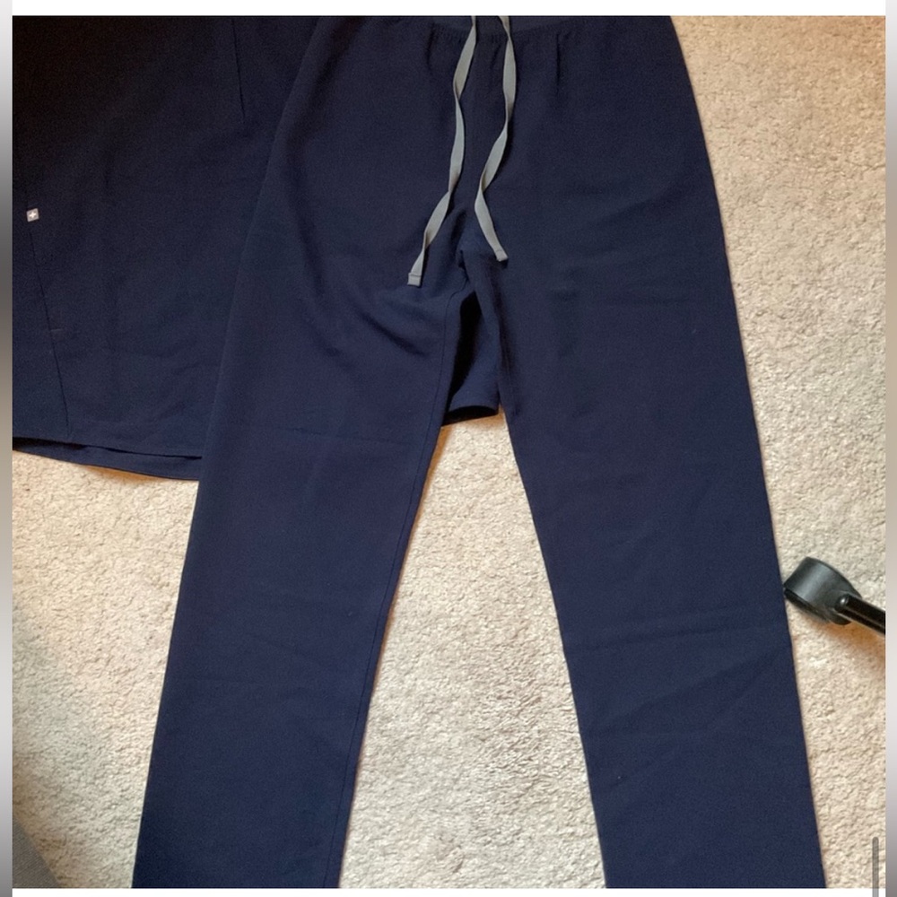 Figs Navy Blue Scrub - Livingston high waisted